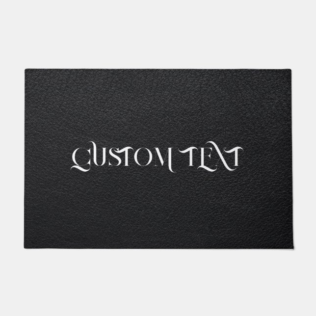 ALFOMBRA DE PUERTA CON TEXTO PERSONALIZADO DE CUER (Anverso)