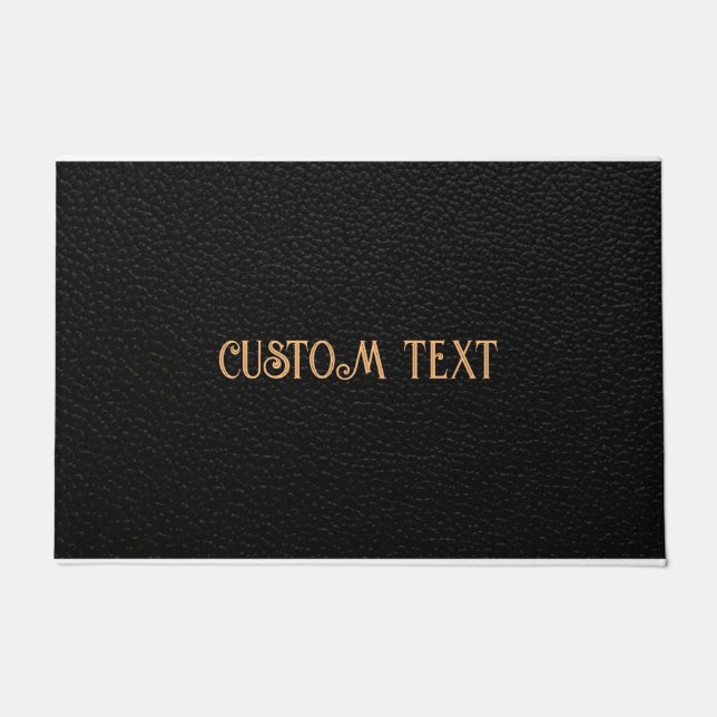 ALFOMBRA DE PUERTA CON TEXTO PERSONALIZADO DE CUER (Anverso)