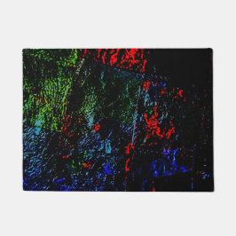 Alfombra de puerta con textura oscura, alfombra ab
