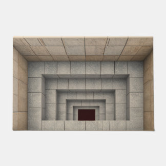 Alfombra de puerta de agujero de piedra de ilusión