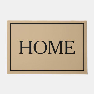 Alfombra de puerta de casa minimalista