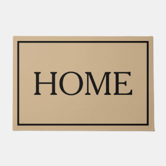 Alfombra de puerta de casa minimalista