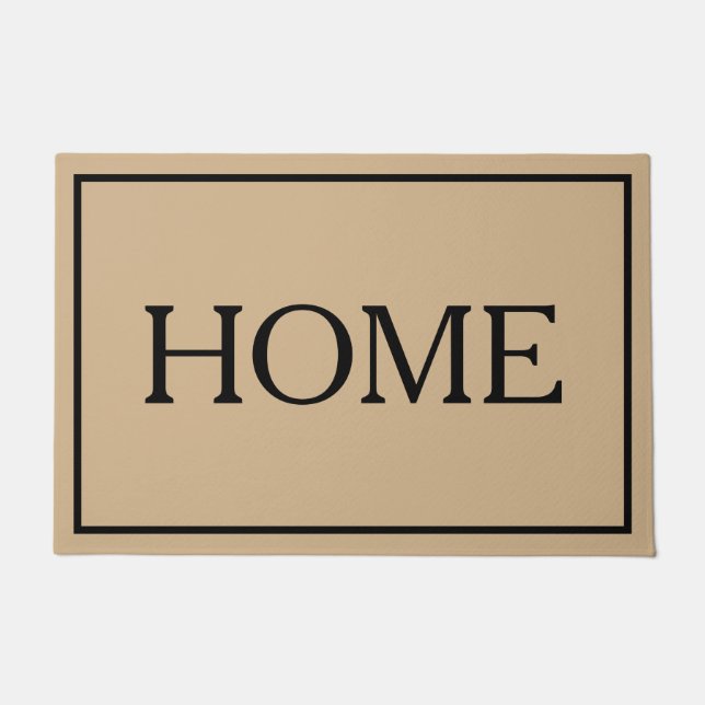 Alfombra de puerta de casa minimalista (Anverso)