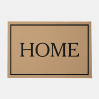 Alfombra de puerta de casa minimalista