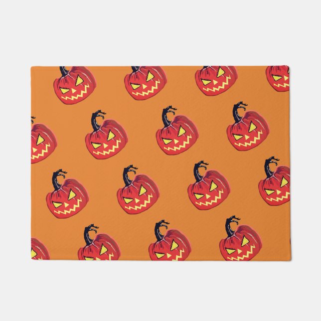 Alfombra de puerta de Halloween aterradora (Anverso)