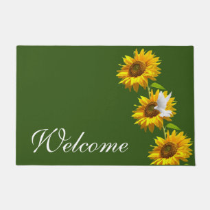 Alfombra de puerta Paloma Blanca Girasol