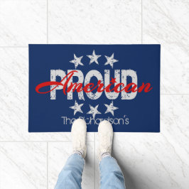 Alfombra de puerta patriota orgullosa americana