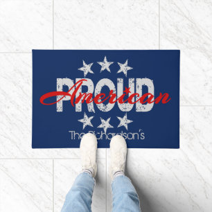 Alfombra de puerta patriota orgullosa americana