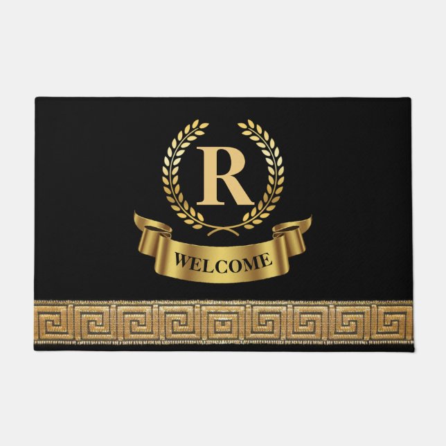 Alfombra de puerta personalizable formal (Anverso)