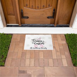 Alfombra de puerta personalizada Feliz Pascua