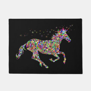 Alfombra de puerta principal de unicornio coloread