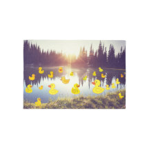Alfombra de puesta de sol serenidad de patito - Un