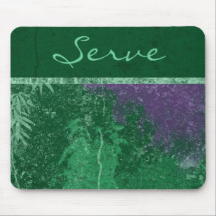 Alfombra de ratón Avatar Verde Tóxico "Servir"