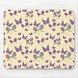 Alfombra de ratón Butterfly Joy in Cream