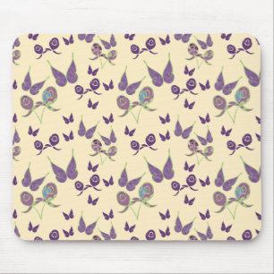Alfombra de ratón Butterfly Joy in Cream