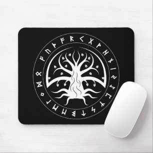 Alfombra de ratón Círculo de Runas Yggdrasil