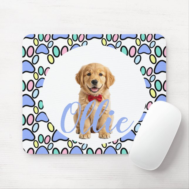 Alfombra de ratón con foto de perro personalizada  (Con ratón)