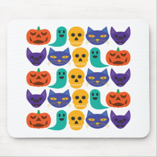 Alfombra de ratón con patrón de Halloween