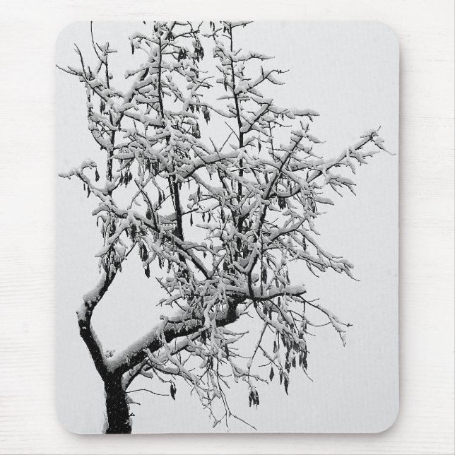 Alfombra de ratón de árbol de invierno (Frente)