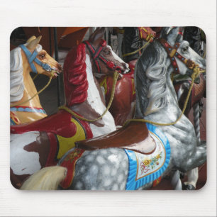 Alfombra de ratón de caballo de carrusel