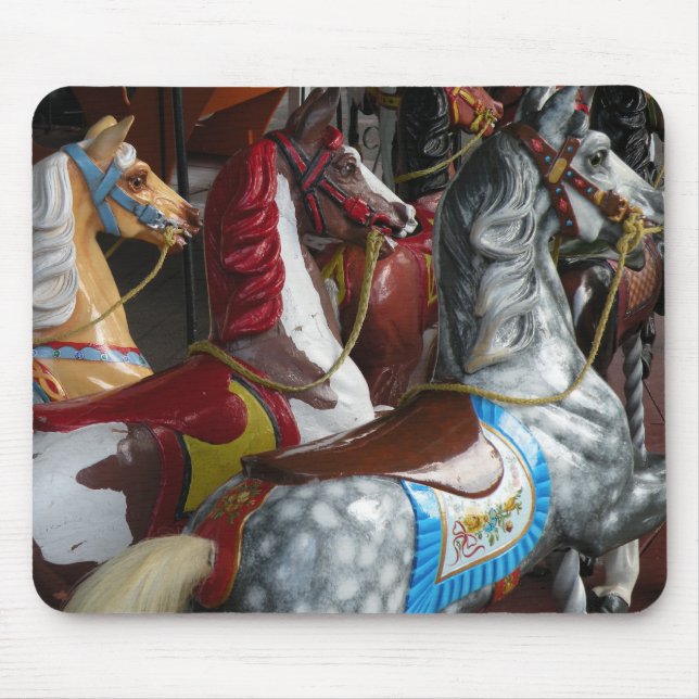 Alfombra de ratón de caballo de carrusel (Frente)