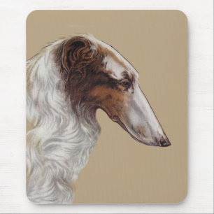 Alfombra de ratón de cabeza de Borzoi