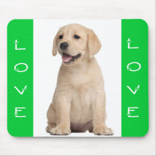 Alfombra de ratón de cachorro de perro labrador re