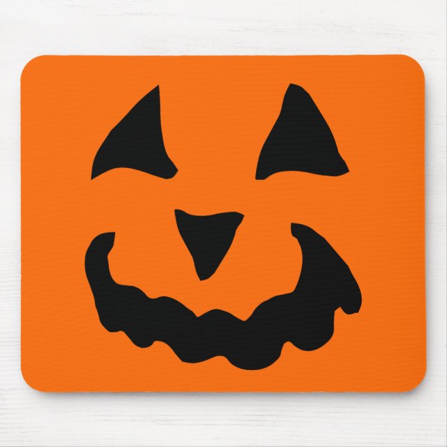 Alfombra de ratón de calabaza de Halloween (Frente)