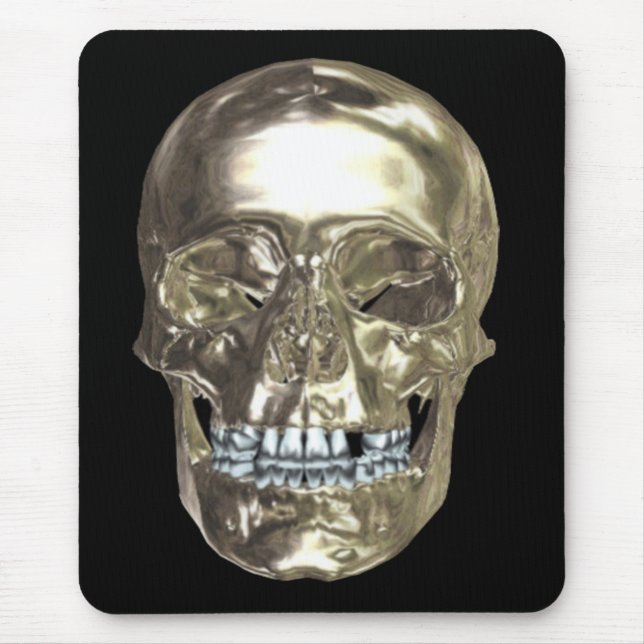 Alfombra de ratón de cráneo de Chrome (Frente)
