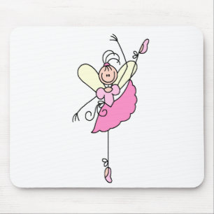 Alfombra de ratón de figura de palito Bailarina