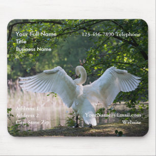 Alfombra de ratón de foto promocional de cisne