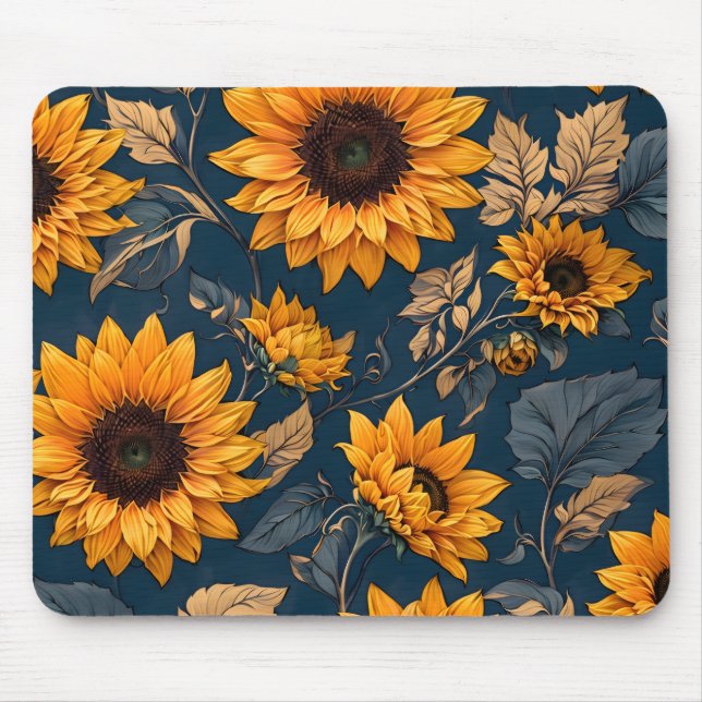 Alfombra de ratón de girasol (Frente)