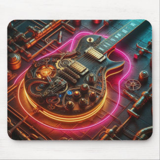Alfombra de ratón de guitarra Steampunk