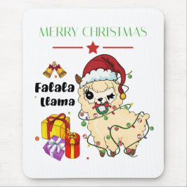 Alfombra de ratón de Llama de Navidad