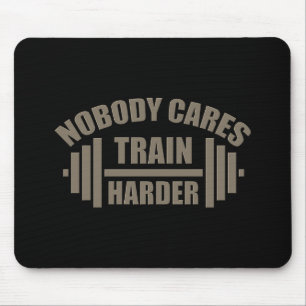 Alfombra de ratón de motivación de gimnasio Entren