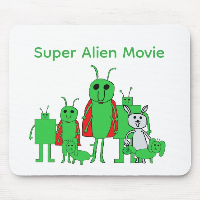 Alfombra de ratón de película de súper alienígena  (Frente)