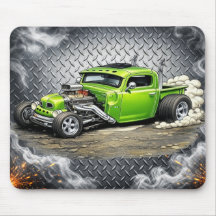 Alfombra de ratón Hot Rod personalizada – Entusias