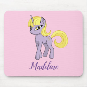 Alfombra de ratón rosa personalizada para niñas Un