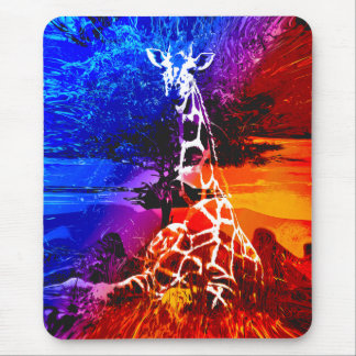 Alfombra de ratón Safari Giraffe Dream