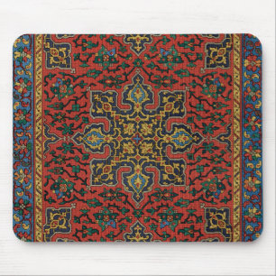Alfombra de Rug Persa Rojo Azul Clásico