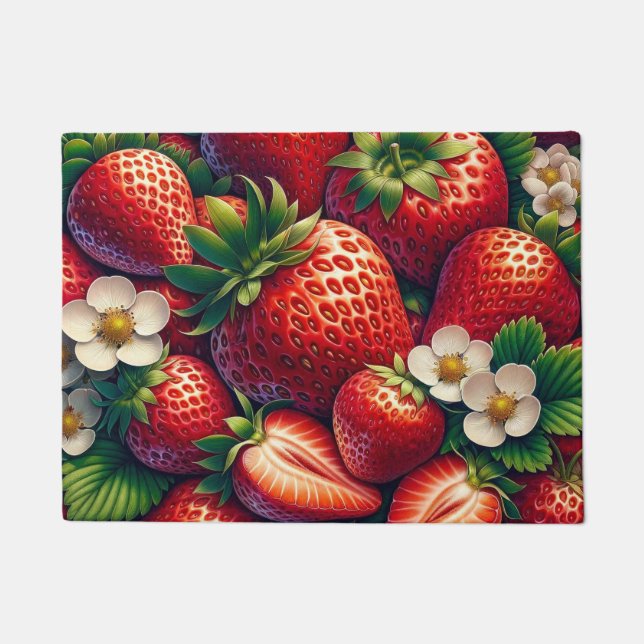 Alfombra de suelo de cocina Fresas Fresas (Anverso)
