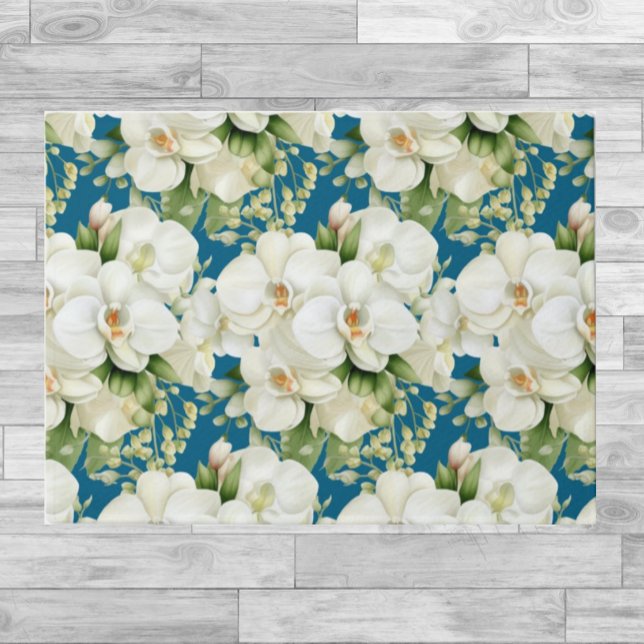 Alfombra de Suelo de Cocina - Orquídeas Blancas Az (Subido por el creador)