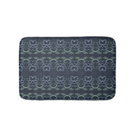 Alfombra floral azul marino elegante