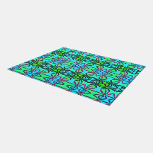 Alfombra floral para exteriores