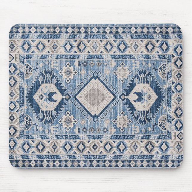 Alfombra Kilim Azul Antiguo Oriental    (Frente)