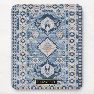 Alfombra Kilim Azul Antiguo Oriental