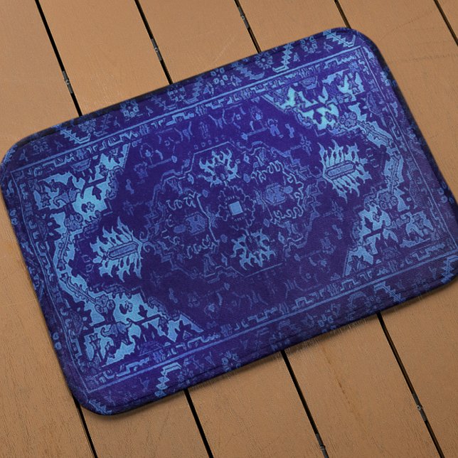 Alfombra oriental - aspecto azul grueso (Subido por el creador)