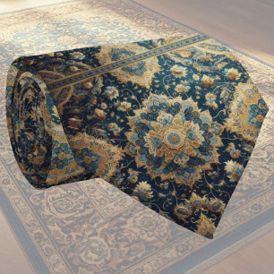 Alfombra Persa de Diseñador de Lujo Corbata de C