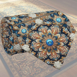 Alfombra Persa de Diseñador de Lujo Corbata de C