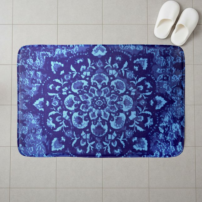 Alfombra Persa–Inspirada en azul impreso (Subido por el creador)